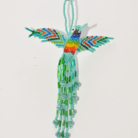 Beaded hummingbird - turquoise