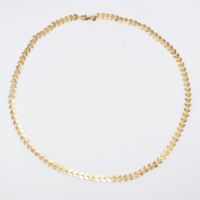 Greek-style necklace - gold-plated