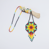 Mexican beaded necklace - peyote