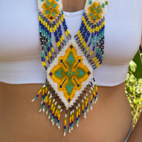 Mexican shamanic necklace - sun