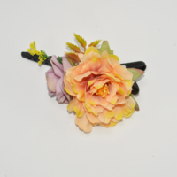 Flower hairclip - sunset