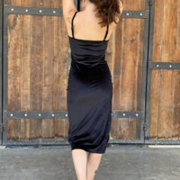 black velvet dress