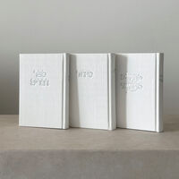 סט סידור, ספר דברים ותהילים מבואר - לבן