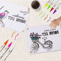 מארז יצירה ל10 משתתפים | ציור על זכוכית צבעוני