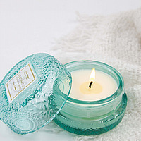 נר סויה מקרון INDIAN CASHMERE טורקיז