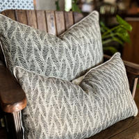 Fern Black & White Cushion