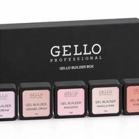 ג'ל בנייה GELLO מארז 5 גוונים 15 גרם