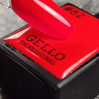 לק ג'ל ג'לו צבע אדום ורוד זוהר GELLO #82