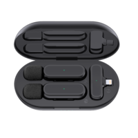 זוג מיקרופונים אלחוטיים למכשירי Apple/אנדרואיד Type-c