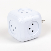 קובייה חשמלית 4 שקעים+ שקע USB ו Type C
