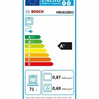 תנור Bosch בילט אין נירוסטה גרמני HBG632BS1