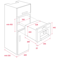 מכונת קפה אינטגרלית דגם CLC-855 GM תקה TEKA