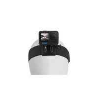 רצועת ראש + תופסן לכובע למצלמות גו פרו GoProHead Strap 2.0