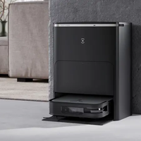 שואב רובוטי עם תחנת עגינה DEEBOT דגם X2 OMNI שחור אקווקס ECOVACS