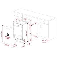 מדיח כלים אינטגרלי דגם DFI-74960 תקה TEKA