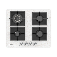 כיריים גז 4 להבות דגם 60G40ME007-GFT BLACK מידאה Midea