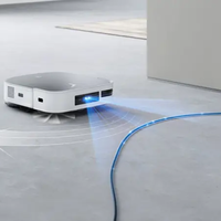 שואב רובוטי עם תחנת עגינה DEEBOT דגם X2 OMNI לבן אקווקס ECOVACS
