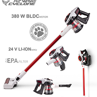 שואב אבק אלחוטי עומד דגם STARKY HSA700- RED & WHITE
