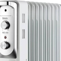 רדיאטור 9 צלעות דגם RF-09-SUPER PLUS WHITE פאקיר FAKIR