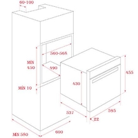 תנור בנוי קומפקטי דגם HLC-847C תקה TEKA