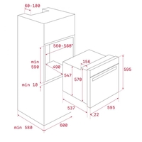 תנור בסגנון כפרי דגם HRB 6300 BK תקה Teka