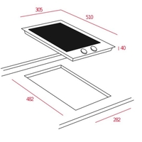 כיריים דומינו דגם EFX-30 TEPPANYAKI תקה TEKA