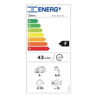 מדיח מיני פלוס להצבה חופשית דגם WQP4-2605 מידאה Midea