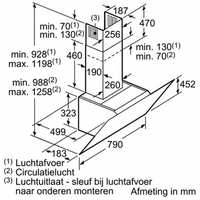 קולט אדים צמוד קיר מדגם LC87KHM20 סימנס Siemens