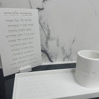 סט הדלקת נר נשמה עם הקדשה
