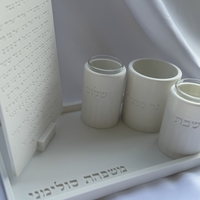 סט הדלקת נרות מוגדל עם נר נשמה