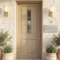 שלט “בית זה נבנה בחסדי השם יתברך” – דגם דמוי אבן