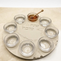 מגש ראש השנה בדגם ״דמוי אבן״