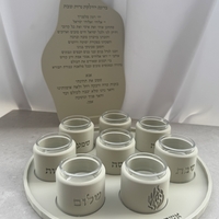 סט הדלקת נרות -8 פמוטים דגם גלים