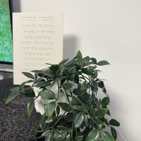 ברכת מזמור לתודה מוטבע + כד