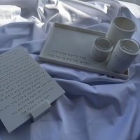 סט הדלקת נרות מוגדל עם נר נשמה