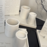 סט הדלקת נרות מוגדל עם נר נשמה
