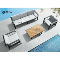 ריהוט גן מבית MIRA ספה תלת + 2 כורסאות + שולחן מדגם NOFAR