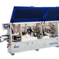 HOLLY- G554 PLUS מכונת קנטים תעשייתית, כולל מתזים, כרסום מקדים, משקפים לחזיתות, 2 סוגי ציקלינות ומברשות