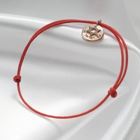 Charm Red Bracelet - 14k Rose Gold