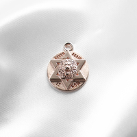 Lion Pendant 14k Rose Gold - Never Again is Now