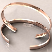 Solid 14k Rose Gold Cuff