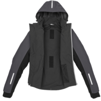 מעיל קפוצ׳ון SPIDI Hoodie H2Out II שחור/אדום