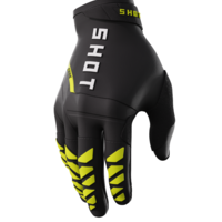 כפפות שטח SHOT Core Neon Yellow שחור/צהוב זוהר