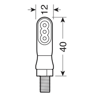זוג וינקר לד מעושן דגם LAMPA Nano