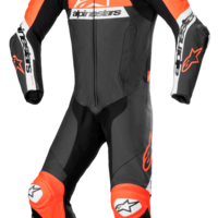 חליפת עור חלק אחד ALPINESTARS MISSILE V2 WARD שחור/אדום/לבן