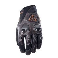 כפפות כביש FIVE STUNT EVO LEATHER VENTED חום