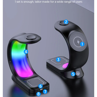 מטען אלחוטי מגנטי תחנת טעינה עבור AIRPODS PRO I-PHONE WATCH