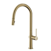 ברז מטבח נשלף גבוה | 2 מצבי זרימה |  SENSE  | זהב מוברש |  306369BG