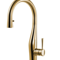 ברז מטבח נשלף | 2 מצבי זרימה | Imagine | זהב מוברש | 304869BG