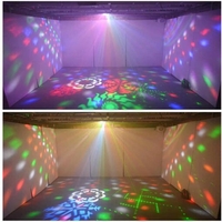 פנס אפקט Shadow Party 4 פנס מרשים הכולל לייזר + LED + פלאש + גובו + דרבי